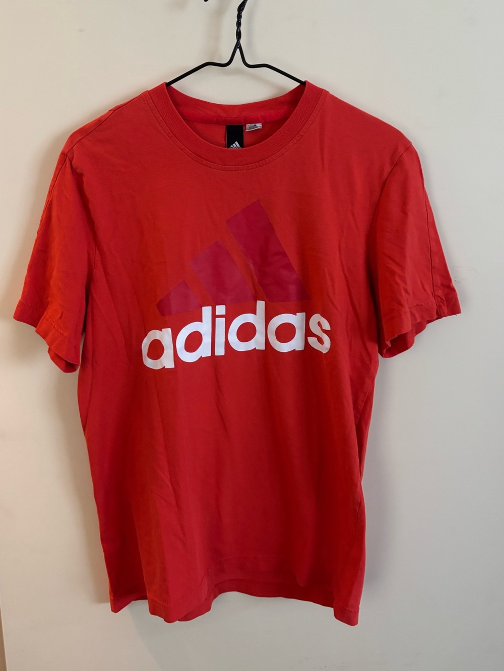 Boys Orange Adidas T-Shirt